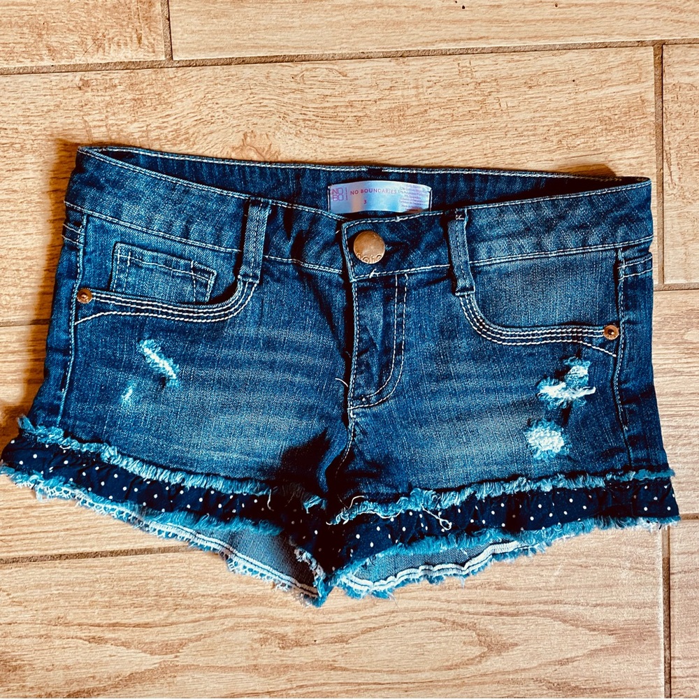 Distressed Jean Shorts Size 3